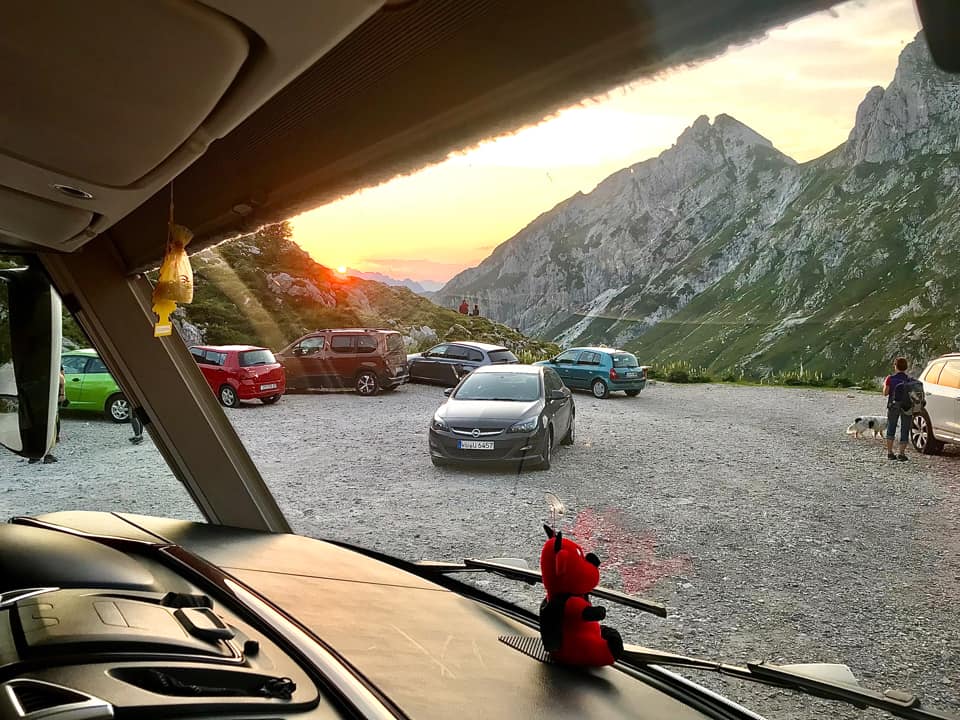 Na Mangart obytným&nbsp;vozem