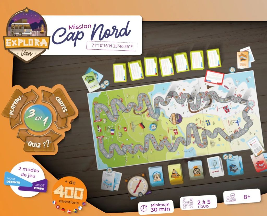 Desková hra ze světa obytných aut – dojeďte na&nbsp;Nordkapp!