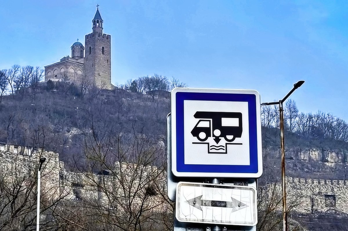 Stellplatz v bývalém hlavním městě Bulharska (Bulharského&nbsp;carství)